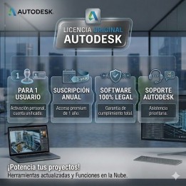 Licencia Autodesk 1 año 1 Usuario